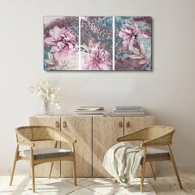 Flowers flowers plants Canvas Wall art