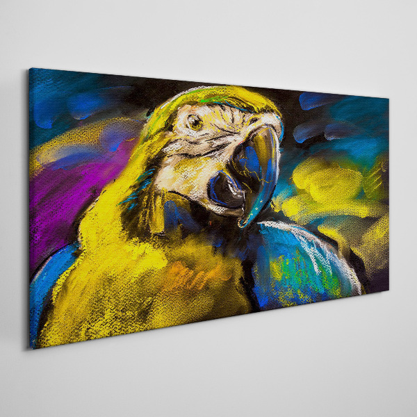 Abstraction animal parrot Canvas Wall art