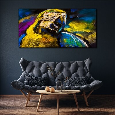 Abstraction animal parrot Canvas Wall art