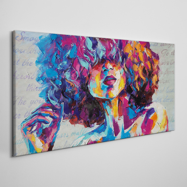 Colorful Portrait Expression Canvas Wall art