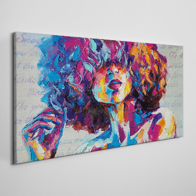 Colorful Portrait Expression Canvas Wall art