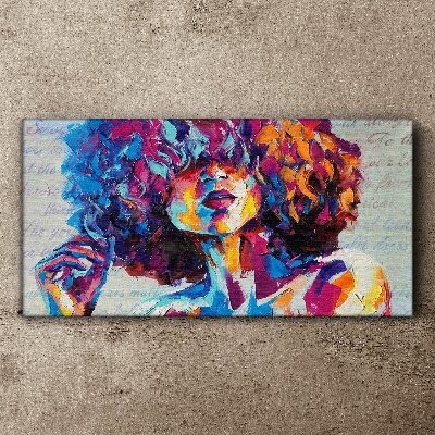 Abstract portrait of a woman Canvas Wall art