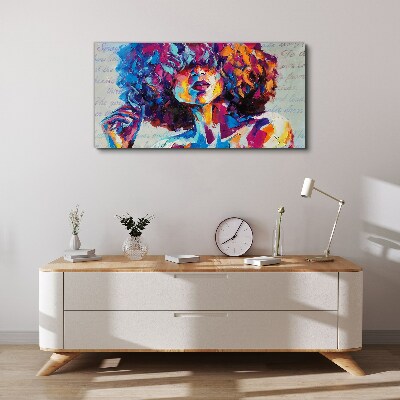 Colorful Portrait Expression Canvas Wall art