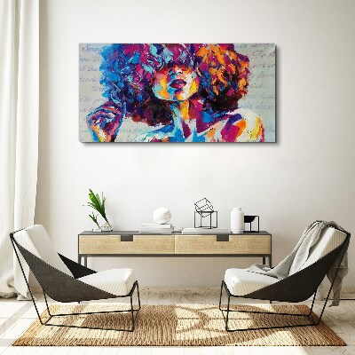 Colorful Portrait Expression Canvas Wall art