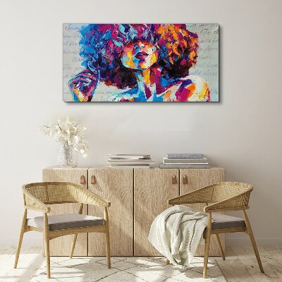 Colorful Portrait Expression Canvas Wall art
