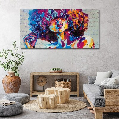 Abstract portrait of a woman Canvas Wall art