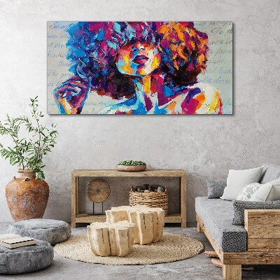 Colorful Portrait Expression Canvas Wall art