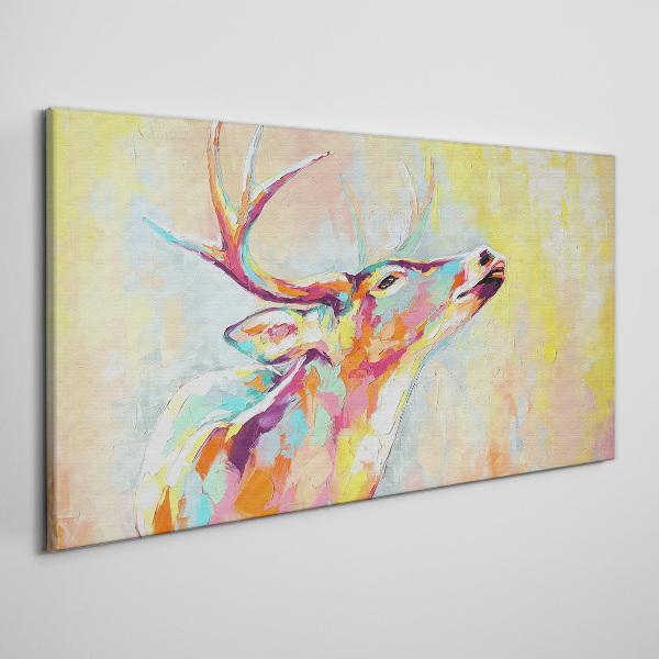 Animal deer abstraction Canvas Wall art