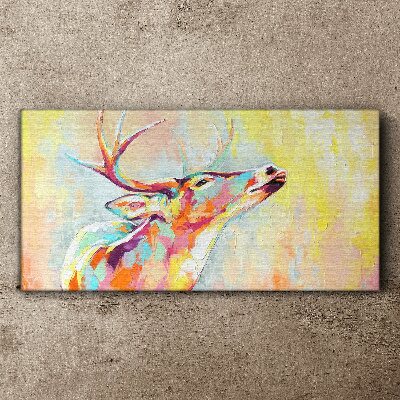 Animal deer abstraction Canvas Wall art