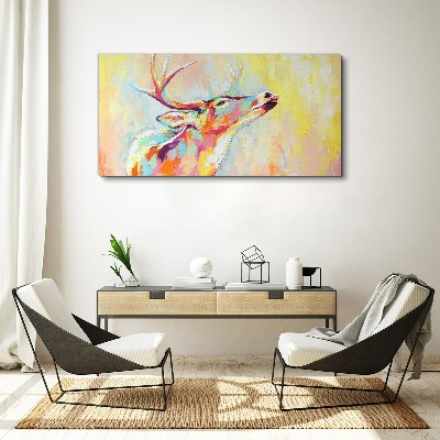 Animal deer abstraction Canvas Wall art