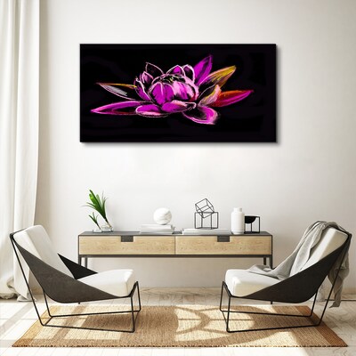 Abstract flowers Canvas Wall art