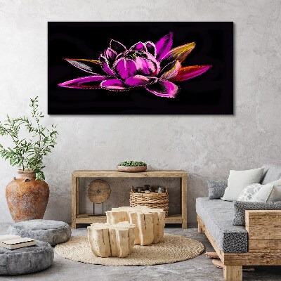 Abstract flowers Canvas Wall art