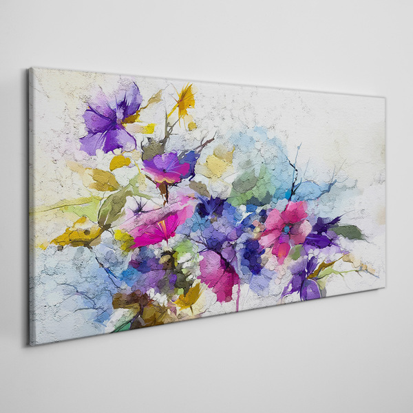 Floral explosion of colors Canvas Wall art