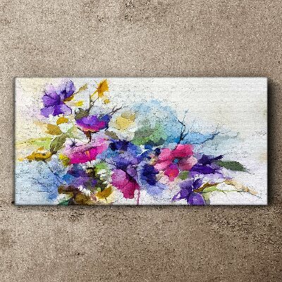 Floral explosion of colors Canvas Wall art