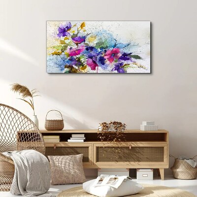 Floral explosion of colors Canvas Wall art