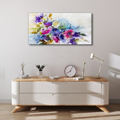 Floral explosion of colors Canvas Wall art