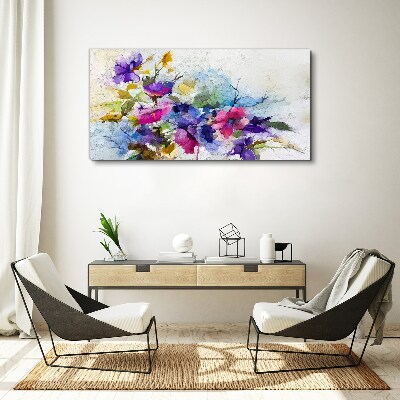 Floral explosion of colors Canvas Wall art
