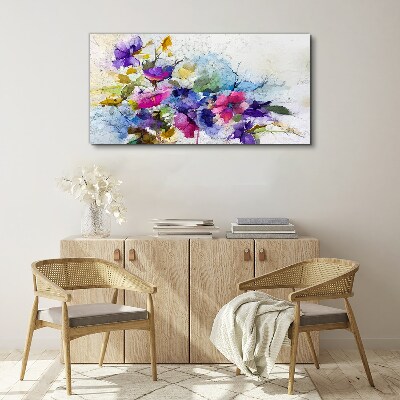 Floral explosion of colors Canvas Wall art