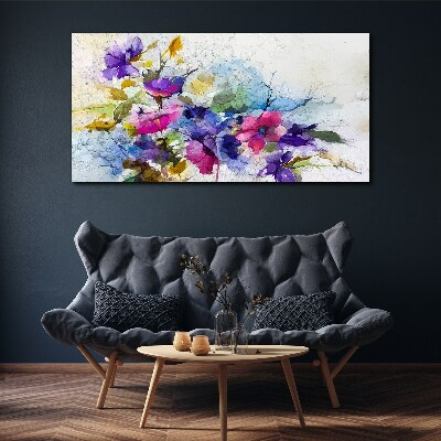 Floral explosion of colors Canvas Wall art
