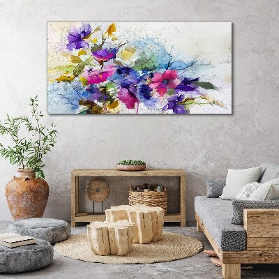 Floral explosion of colors Canvas Wall art