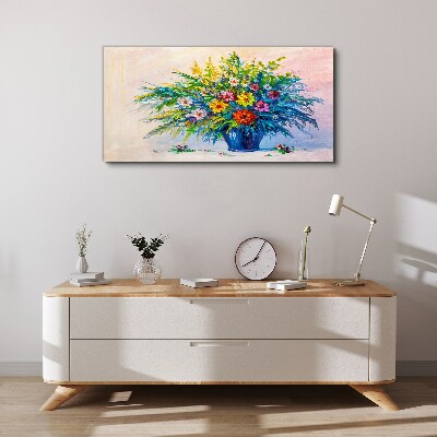 Abstract flowers Canvas Wall art