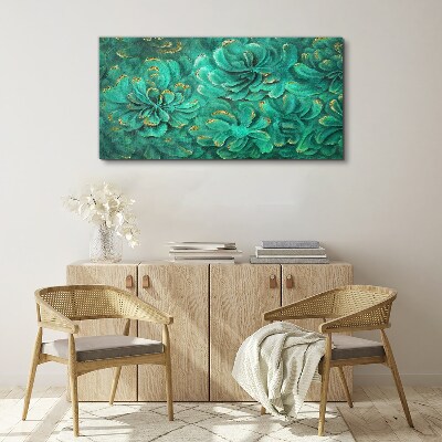 Abstract flower plants Canvas Wall art