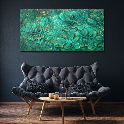 Abstract flower plants Canvas Wall art