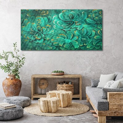 Abstract flower plants Canvas Wall art