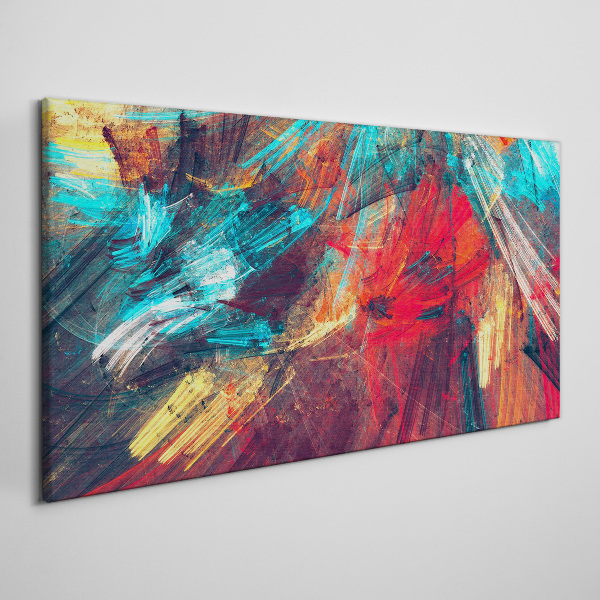 Dynamic explosion of colors Canvas Wall art