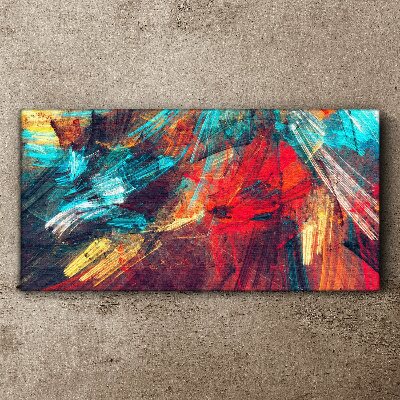 Dynamic explosion of colors Canvas Wall art
