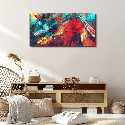 Dynamic explosion of colors Canvas Wall art