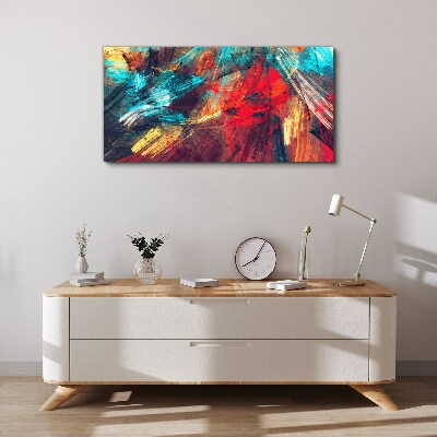 Dynamic explosion of colors Canvas Wall art