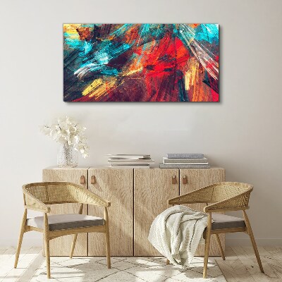 Dynamic explosion of colors Canvas Wall art