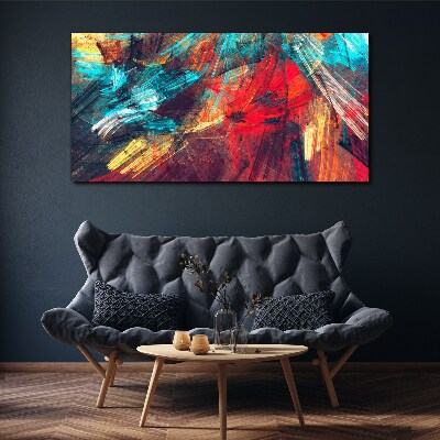 Dynamic explosion of colors Canvas Wall art