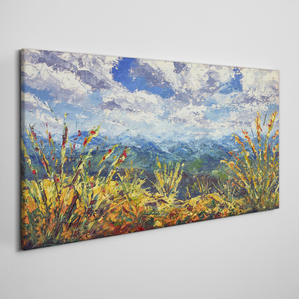 Summer mountain landscapes Canvas Wall art