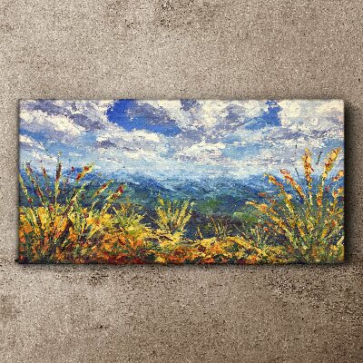 Summer mountain landscapes Canvas Wall art