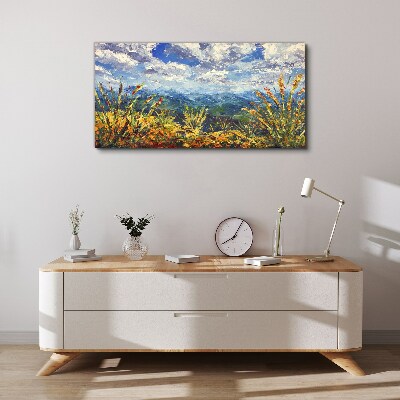 Summer mountain landscapes Canvas Wall art