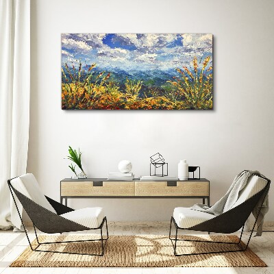 Summer mountain landscapes Canvas Wall art