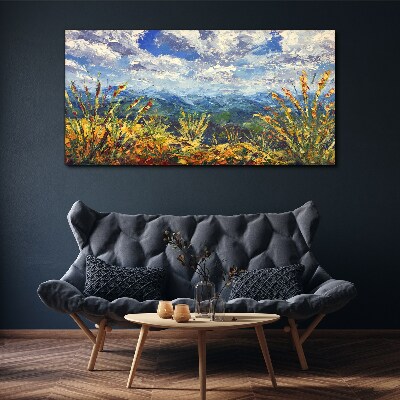Summer mountain landscapes Canvas Wall art