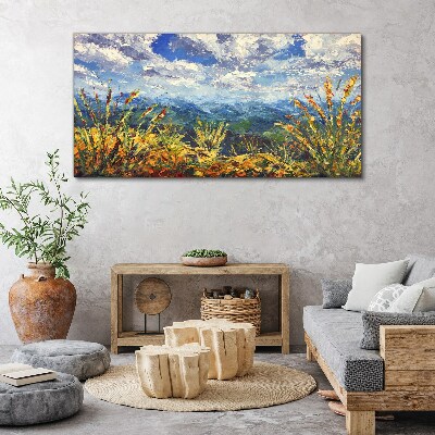 Summer mountain landscapes Canvas Wall art