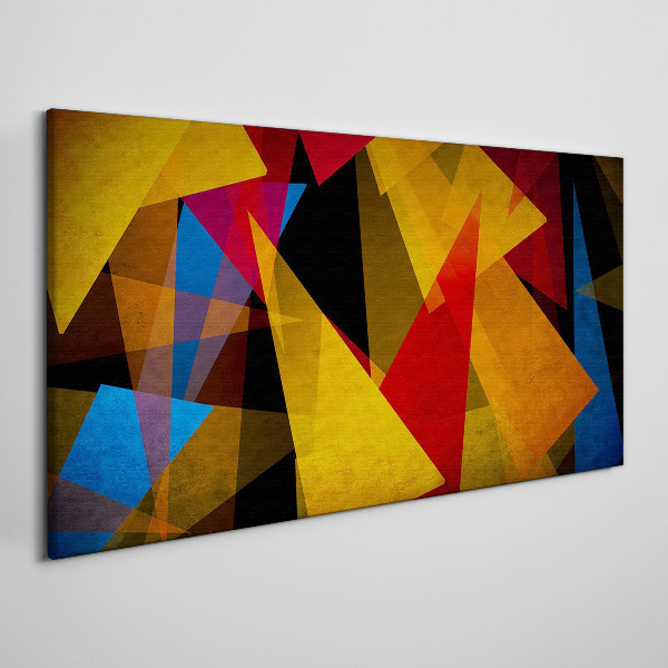 Geometry abstraction threesome Canvas Wall art