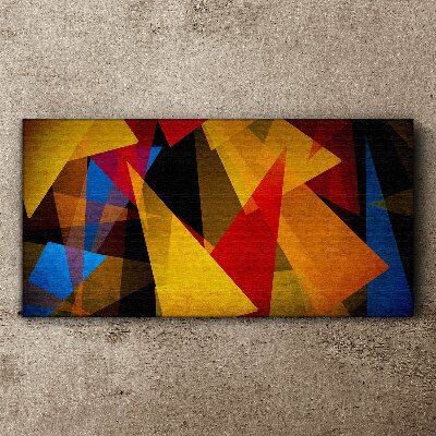 Geometry abstraction threesome Canvas Wall art