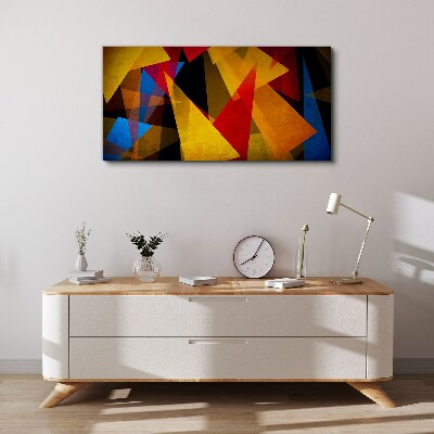 Geometry abstraction threesome Canvas Wall art