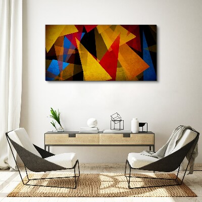 Geometry abstraction threesome Canvas Wall art