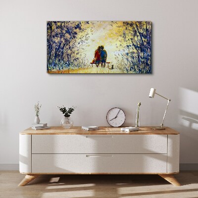 Love in the wind Canvas Wall art