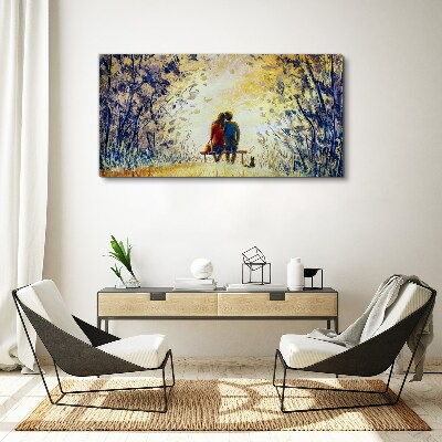 Love in the wind Canvas Wall art