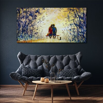 Love in the wind Canvas Wall art