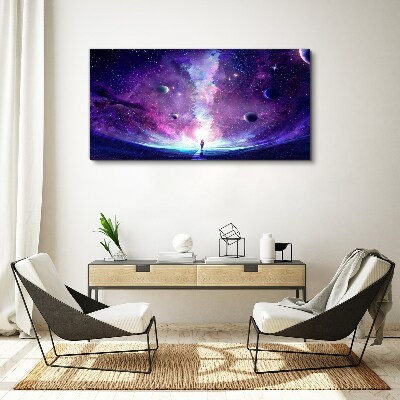 Night sky stars universe Canvas Wall art