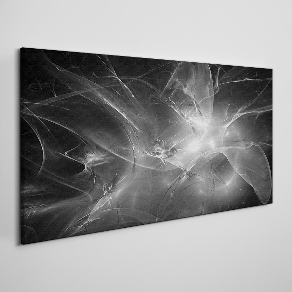 Futuristic abstractions in monochrome Canvas Wall art