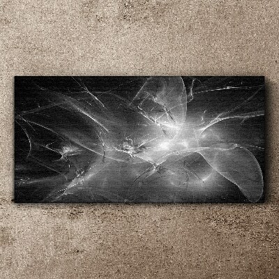 Futuristic abstractions in monochrome Canvas Wall art